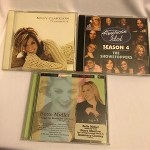 CD’s of Kelly Clarkson - American Idol - Bette Midler Sings Rosemary Clooney.